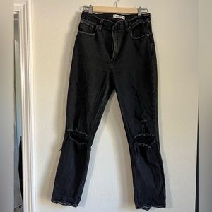 Abercrombie & Fitch Ankle Straight Ultra High Rise 6L